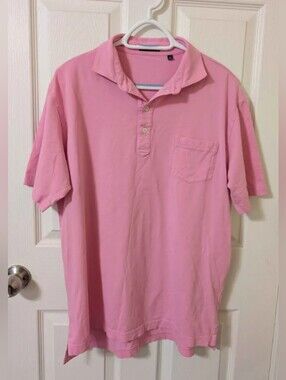 Large pink polo shirt by St. Bernard